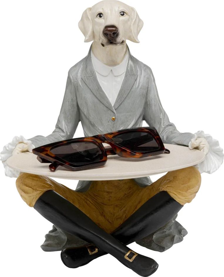 Мелочница KARE Deko Figur Gentleman Dog Tray 56916