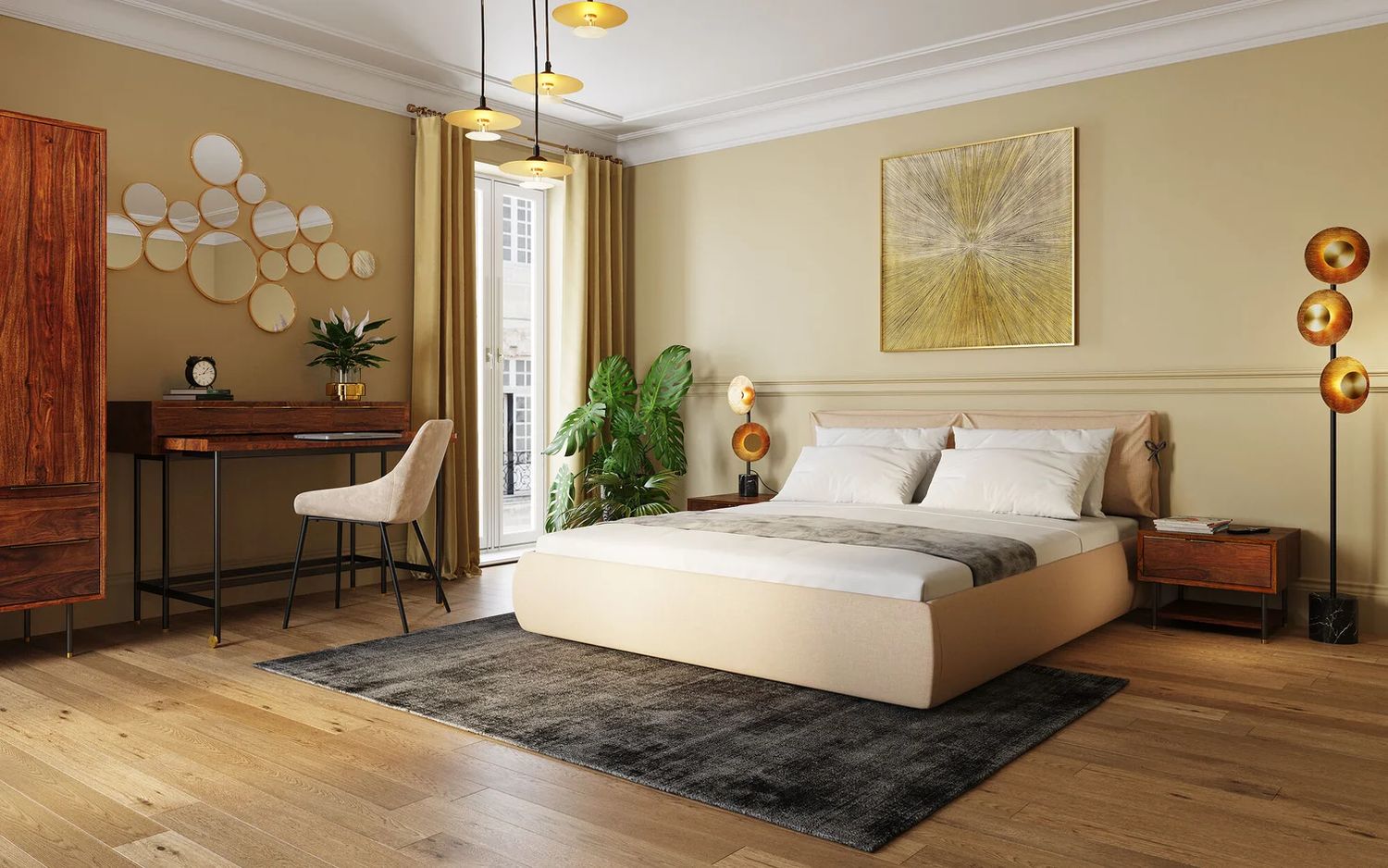 Зеркало KARE Spiegel Bubbles Brass 84132