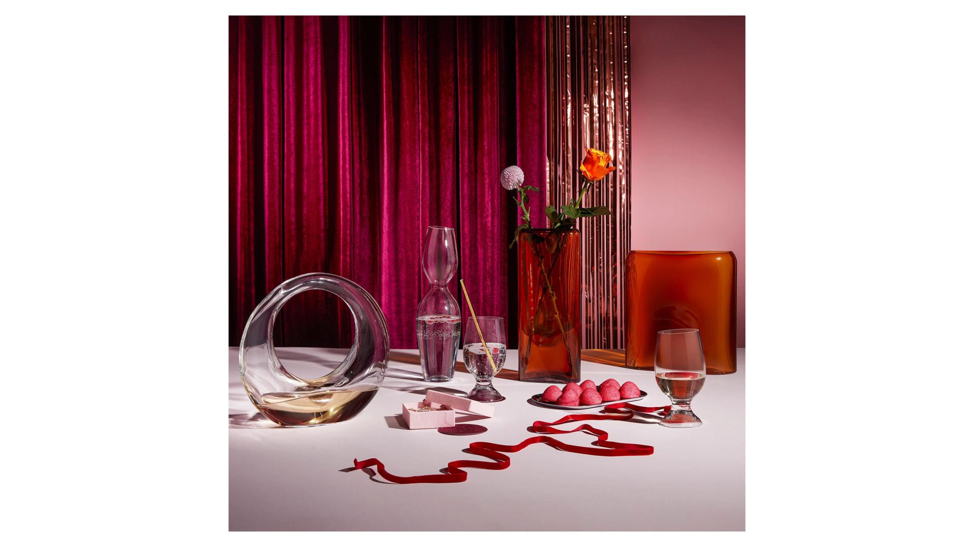 Ваза Nude Glass Layers Vase Tall Amber 1095746