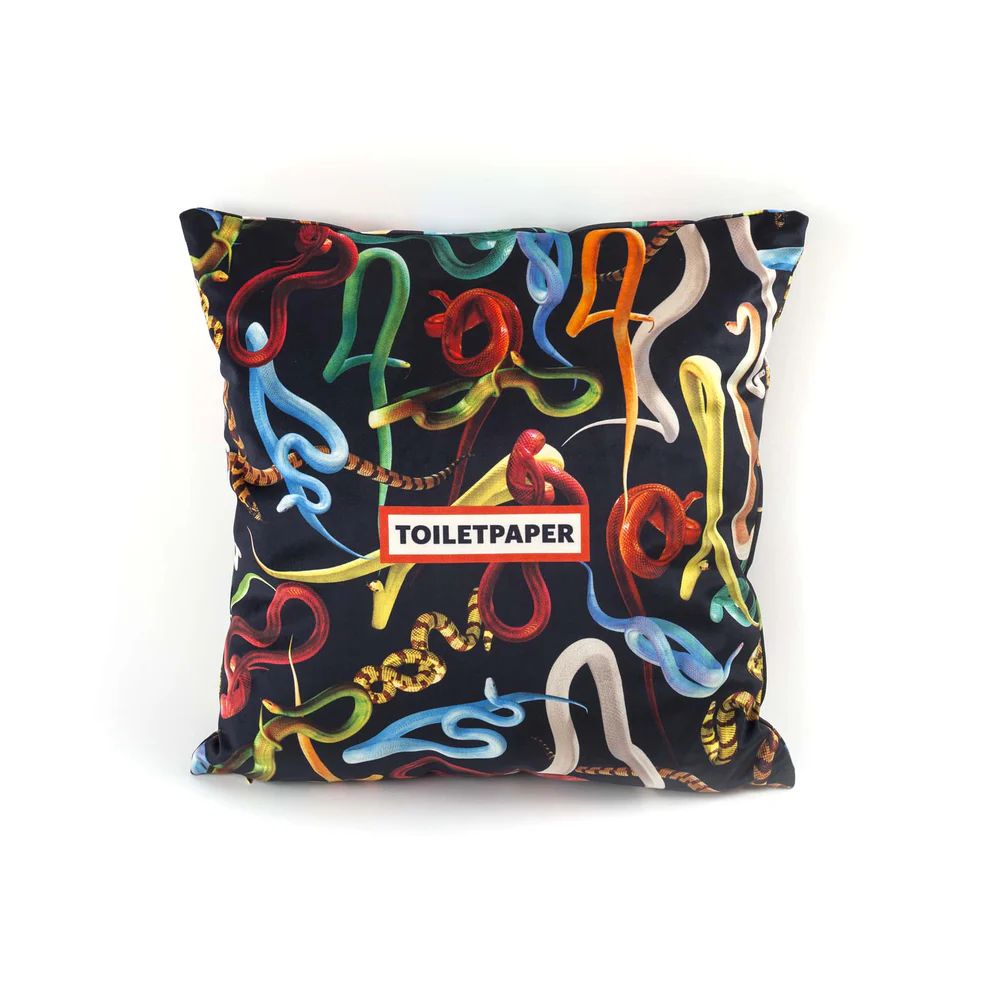 Подушка Seletti Cushion Snakes with Plume Padding 02300
