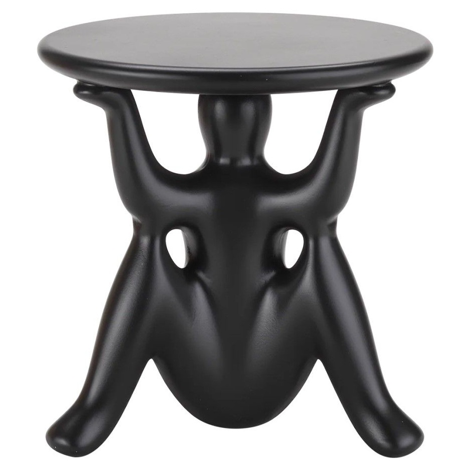 Приставной столик Qeeboo Helpyourself Black Side Table 61002BL