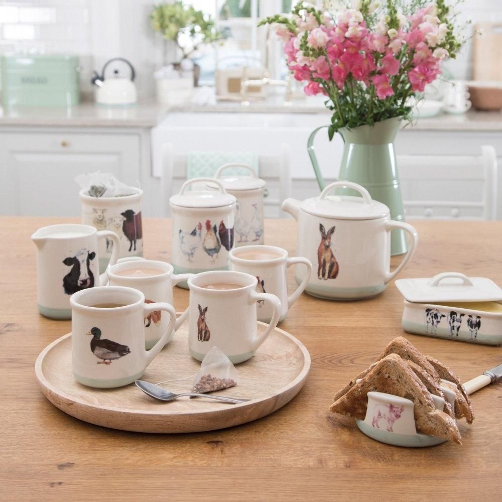 Чайник заварочный KitchenCraft Apple Farm Rabbit Teapot AFTEAPOT