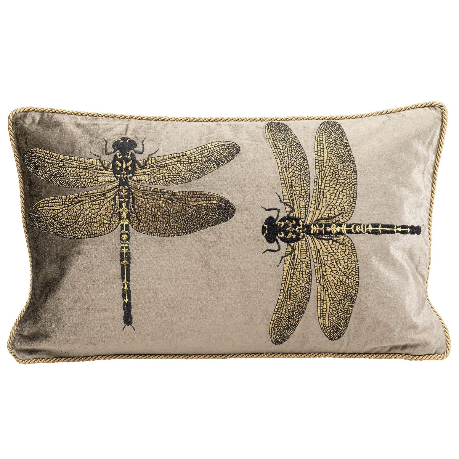Подушка KARE Kissen Glitter Dragonfly Braun 55240