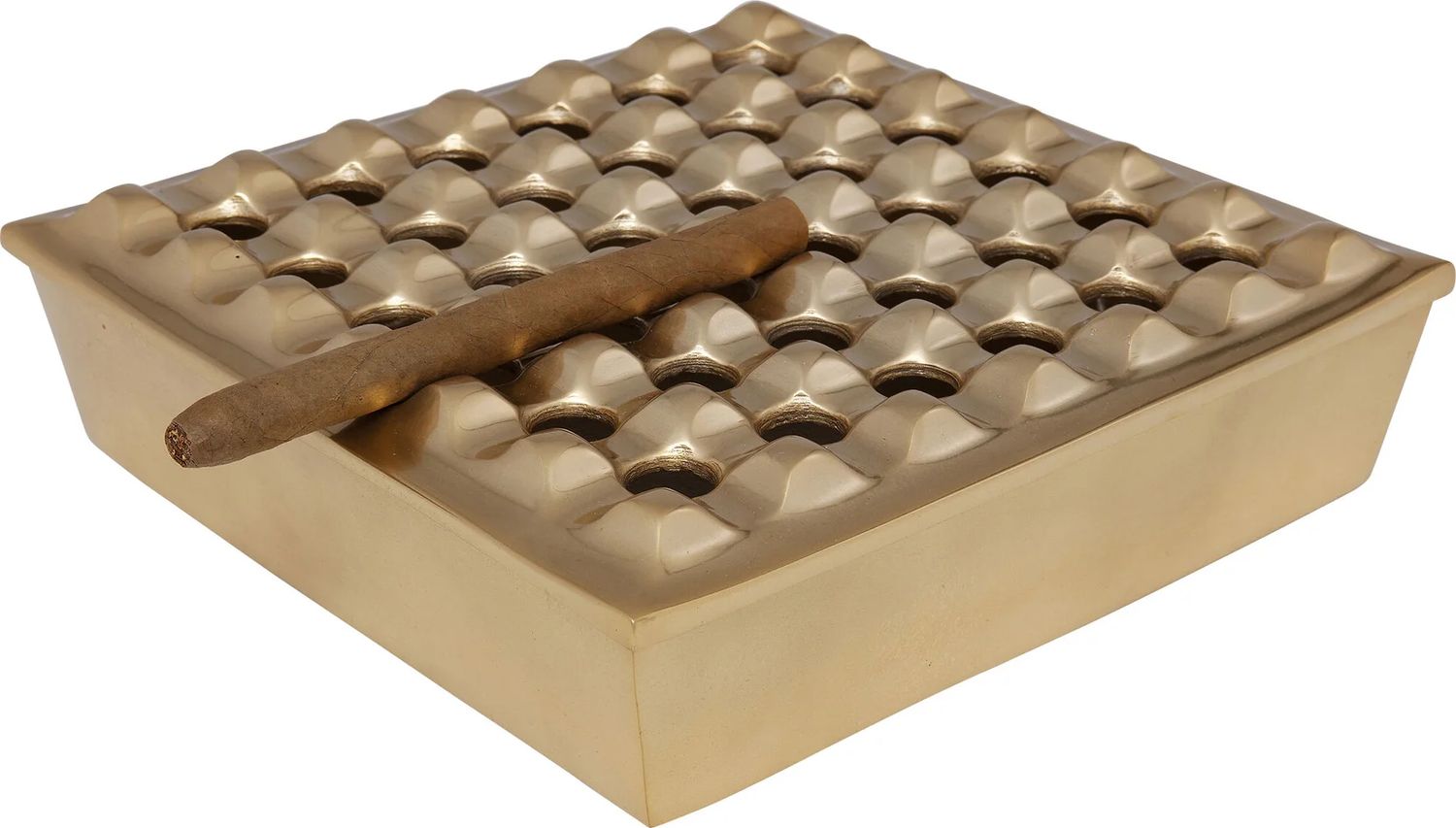 Пепельница KARE Ascher Soho Square Brass 61676