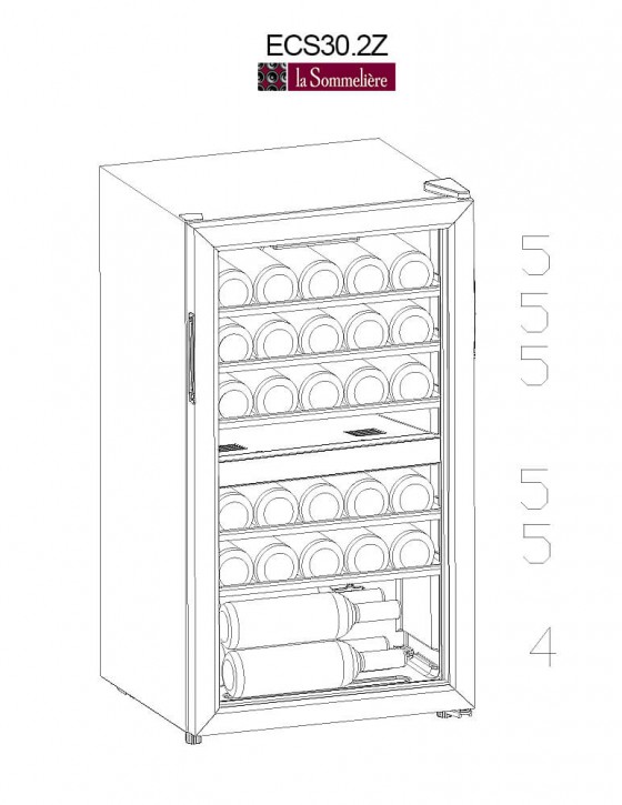 Винный шкаф La Sommeliere ECS30.2Z
