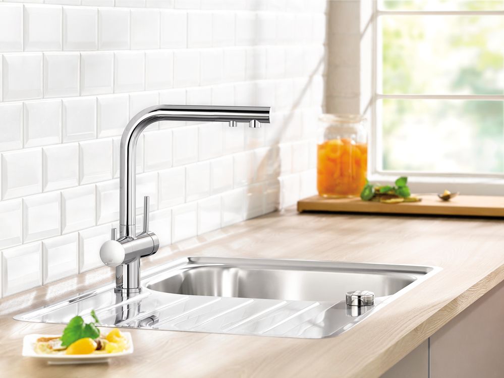 Кухонный смеситель Blanco Fontas II PVD Steel 525138