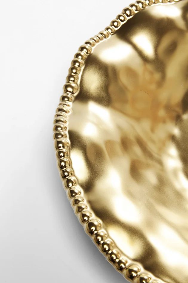 Ваза для фруктов KARE Teller Bell Gold 60498