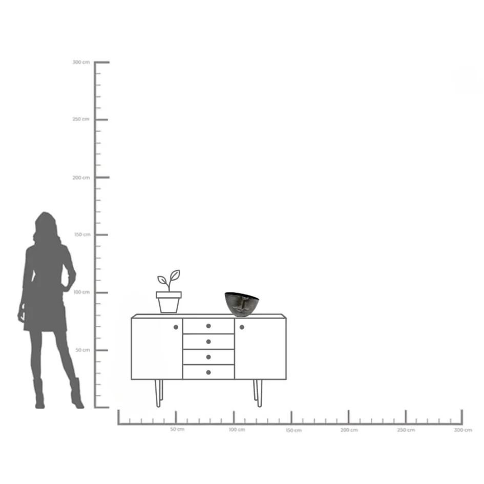 Ваза KARE Vase Half Face Anthrazit 53914