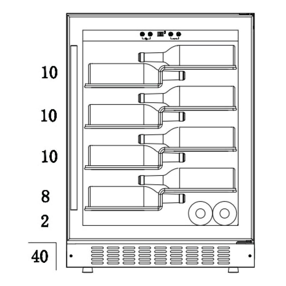 Винный шкаф Temptech Copenhagen CDBU60SXL