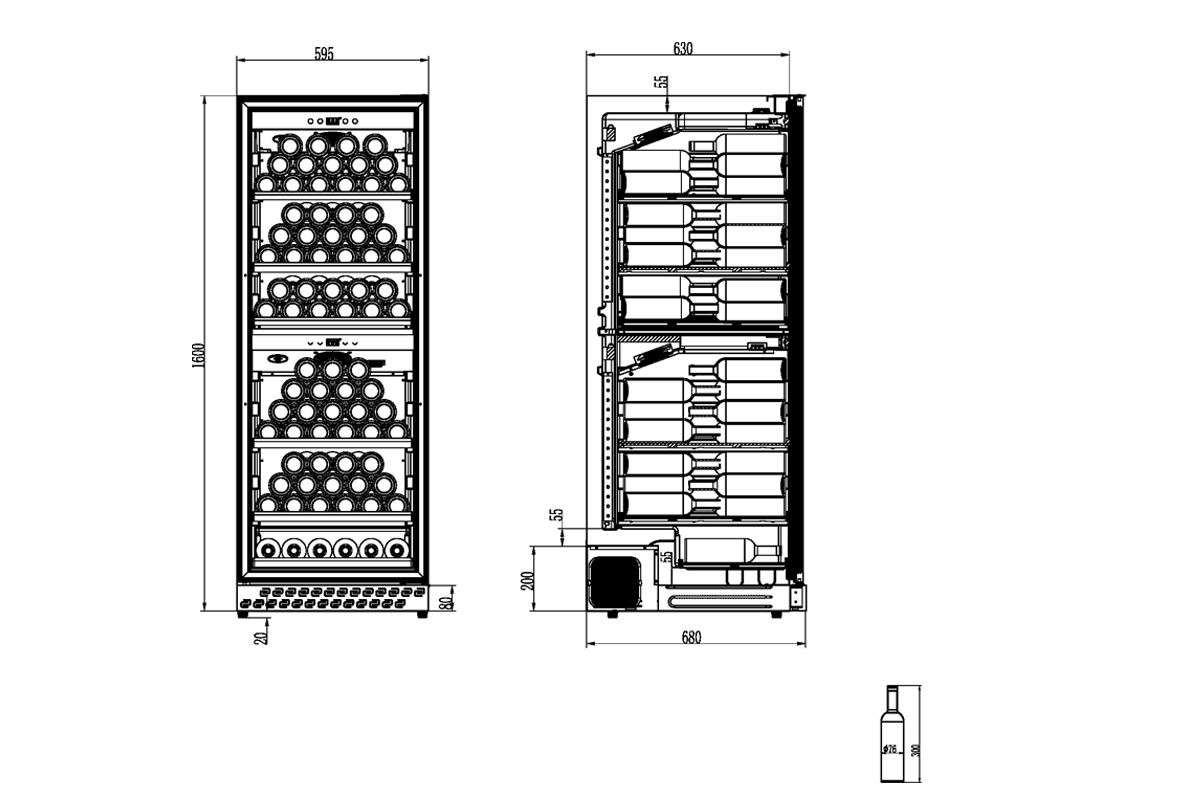 Винный шкаф Caso WineChef Pro 126