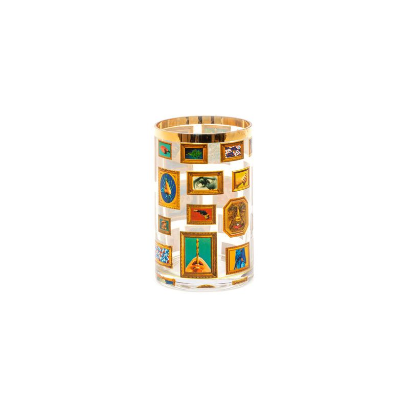 Ваза Seletti Glass Vase Frames Cylindrical Small 14162