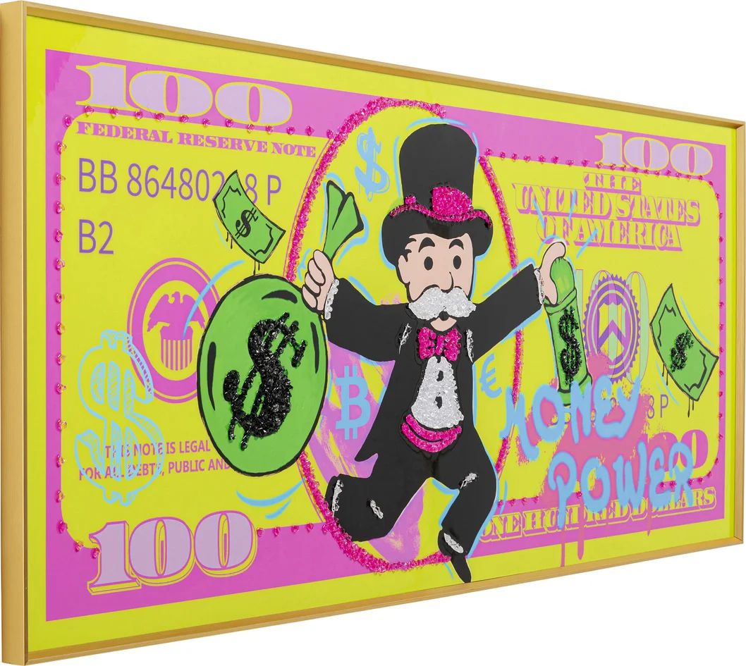 Картина KARE Gerahmtes Bild Graffiti Money 56678