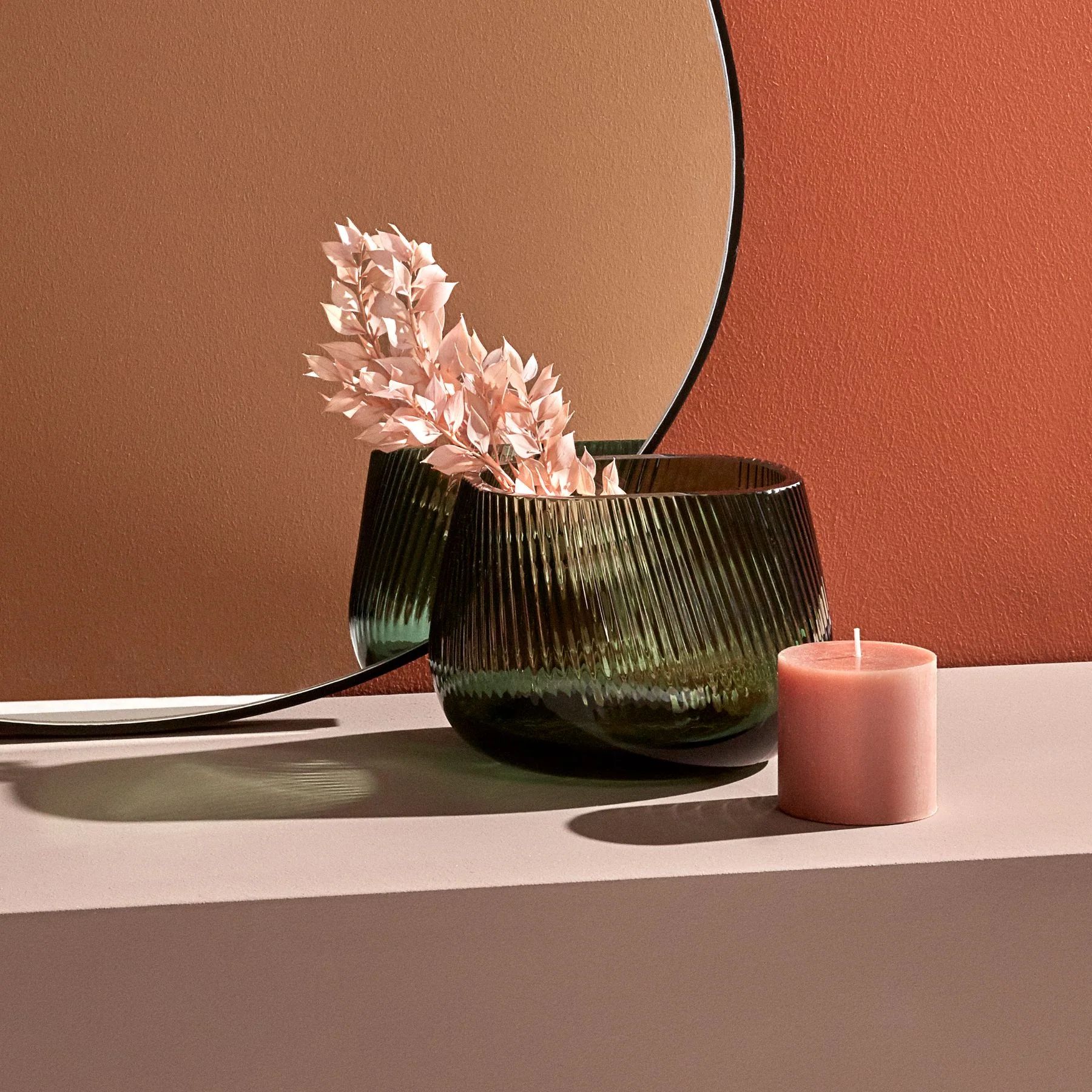 Ваза Nude Glass Opti Medium Green 1107352