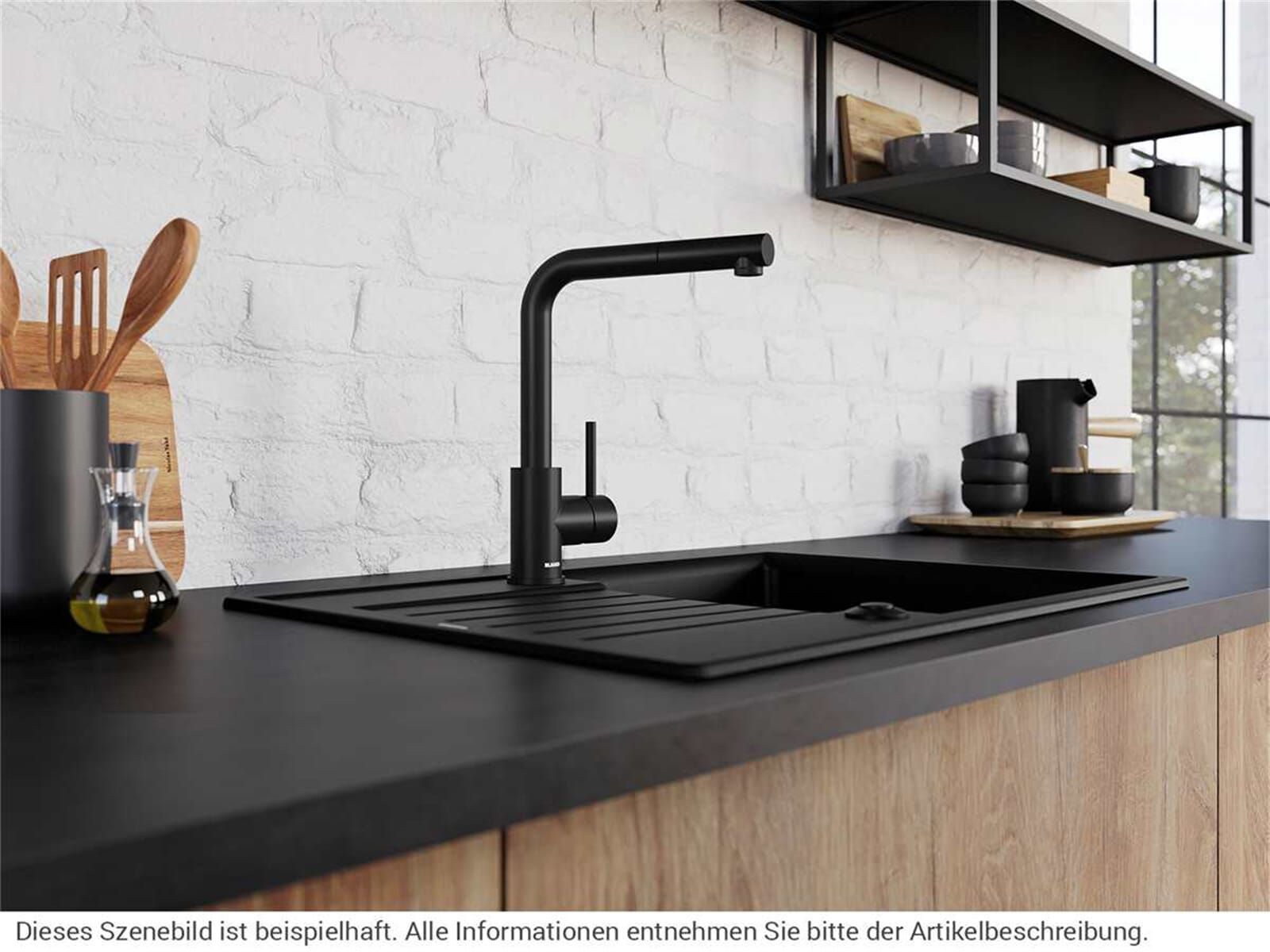 Кухонный смеситель Blanco Mila Black Matt 526657