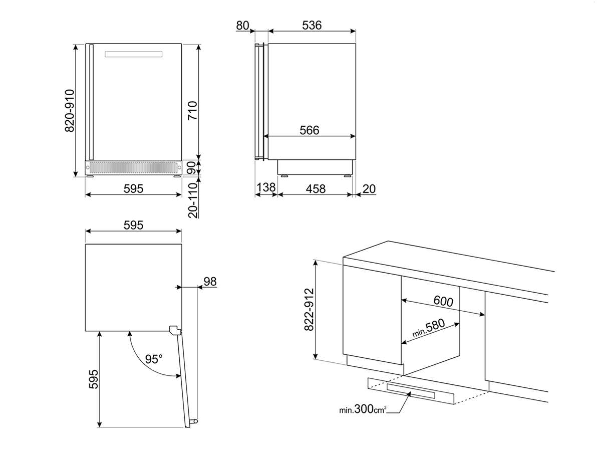 Винный шкаф SMEG CVI338RX3