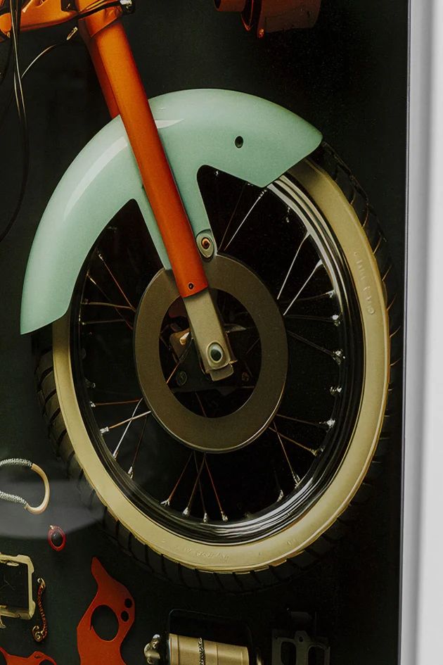 Картина KARE Glasbild Garage Motorbike 56269