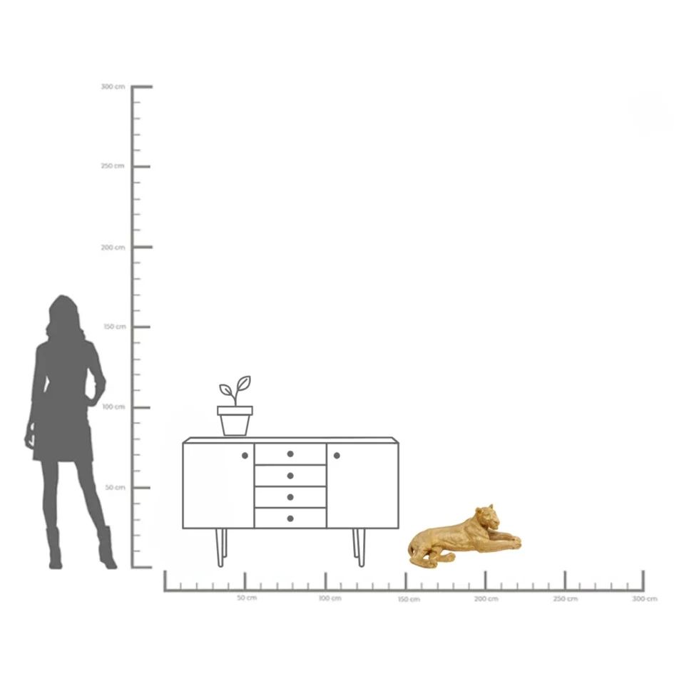 Фигурка KARE Deko Figur Lion Gold 51727