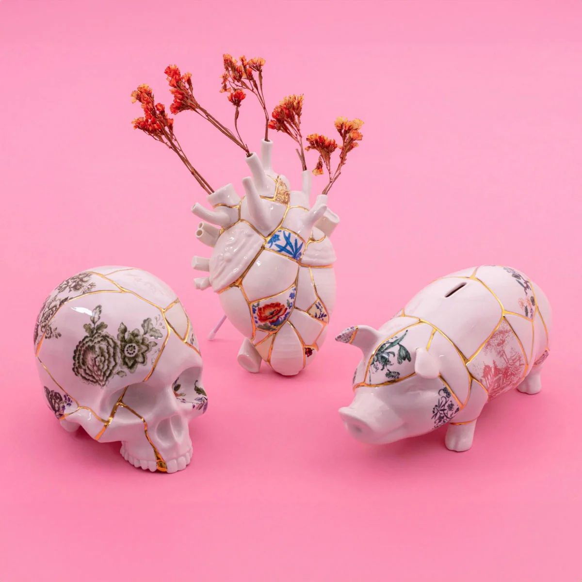Фигурка Seletti Skull Kintsugi 09943