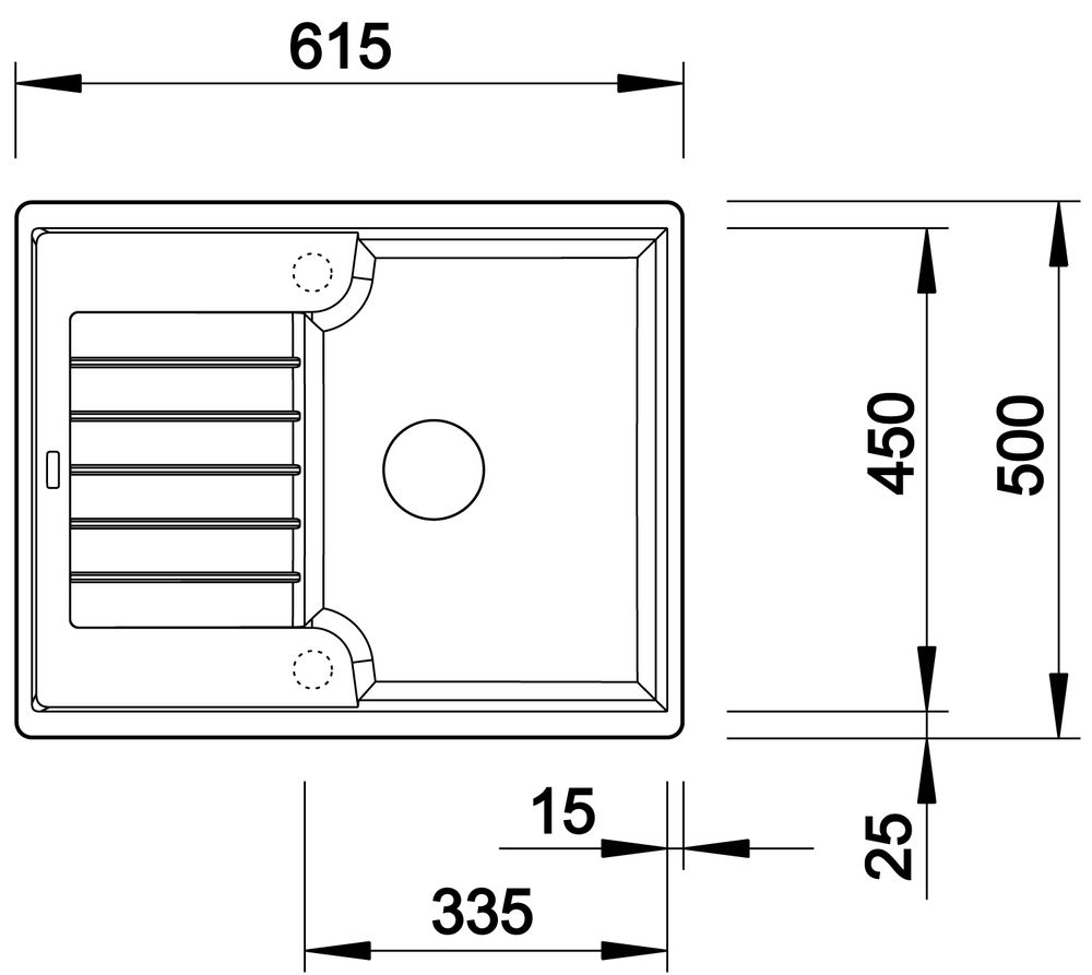 Кухонная мойка Blanco Zia 40S Silgranit Anthracite 516918