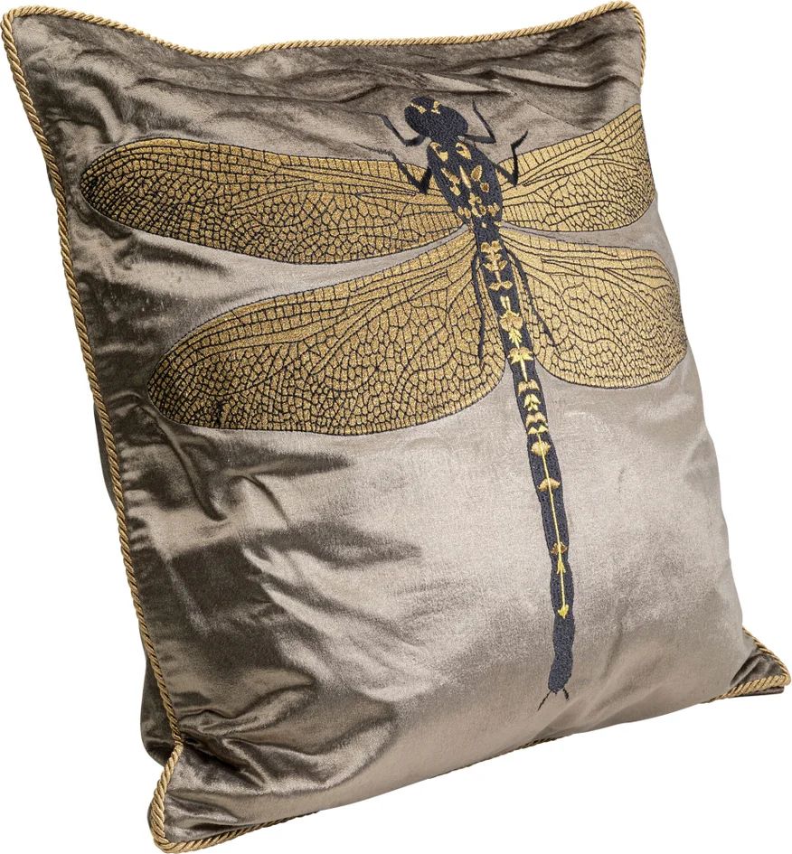 Подушка KARE Kissen Glitter Dragonfly Braun 55242