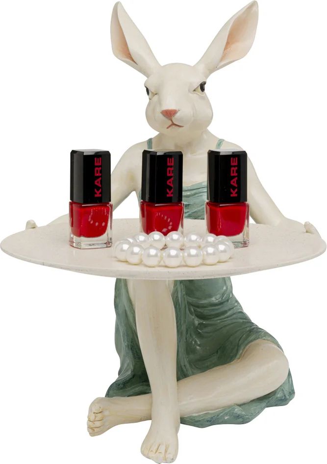 Мелочница KARE Deko Figur Lady Rabbit Tray 56920