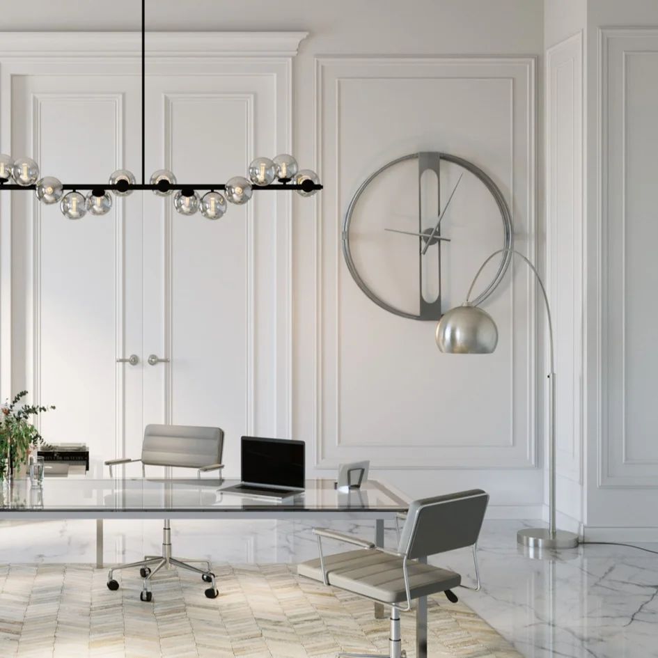 Настенные часы KARE Wanduhr Clip Silber 61479