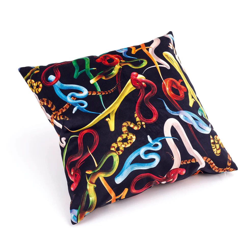 Подушка Seletti Cushion Snakes with Plume Padding 02300