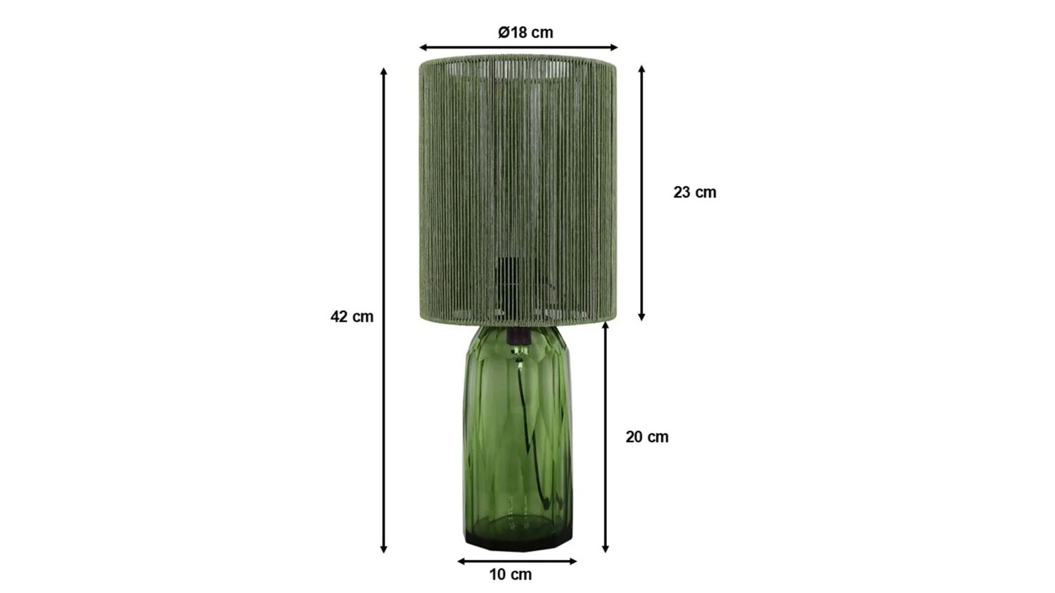 Настольная лампа KARE Tischleuchte Vecchio Grün 56477