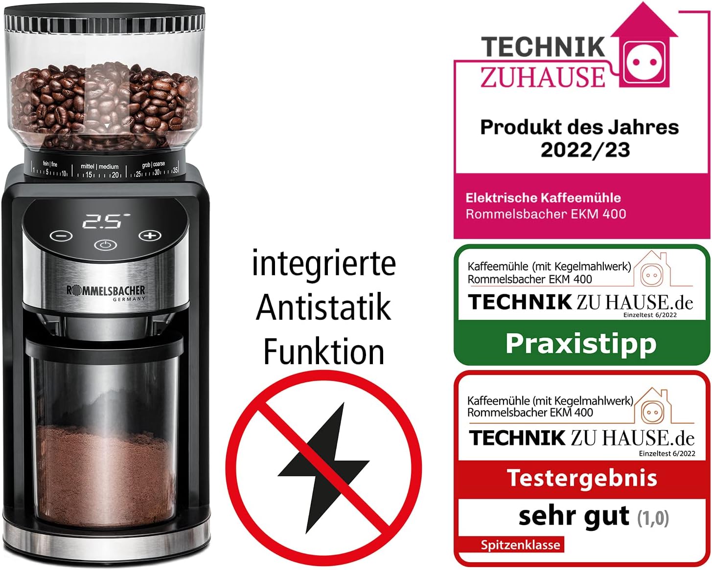 Кофемолка Rommelsbacher EKM 400