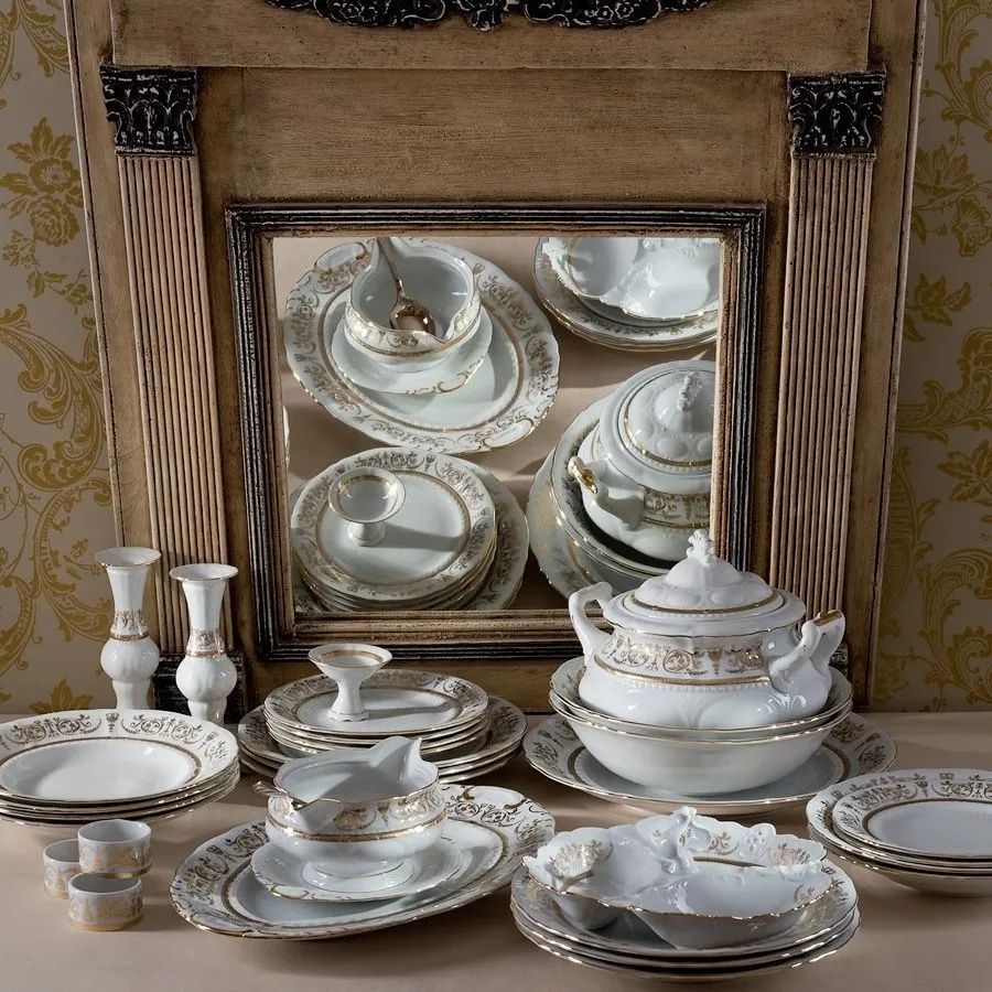 Салатник треугольный Leander Sonata Zlatý Ornament 07111432-1373