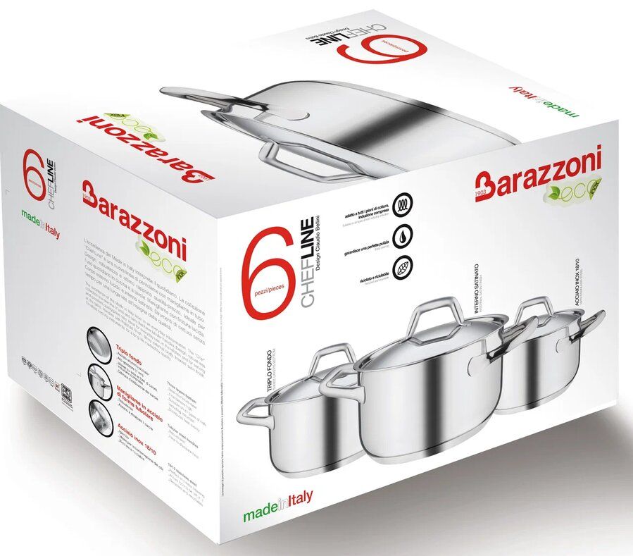 Кастрюля с крышкой Barazzoni Chef Line 163601020