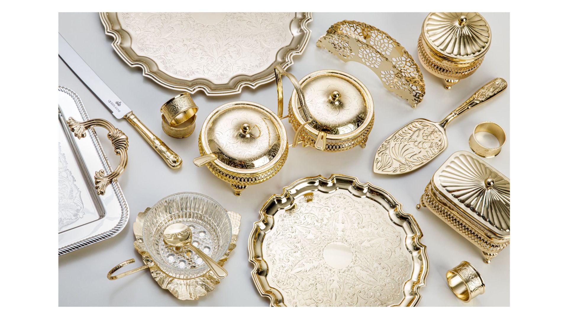 Салфетница Queen Anne Golden Serviette Holder 4/6865