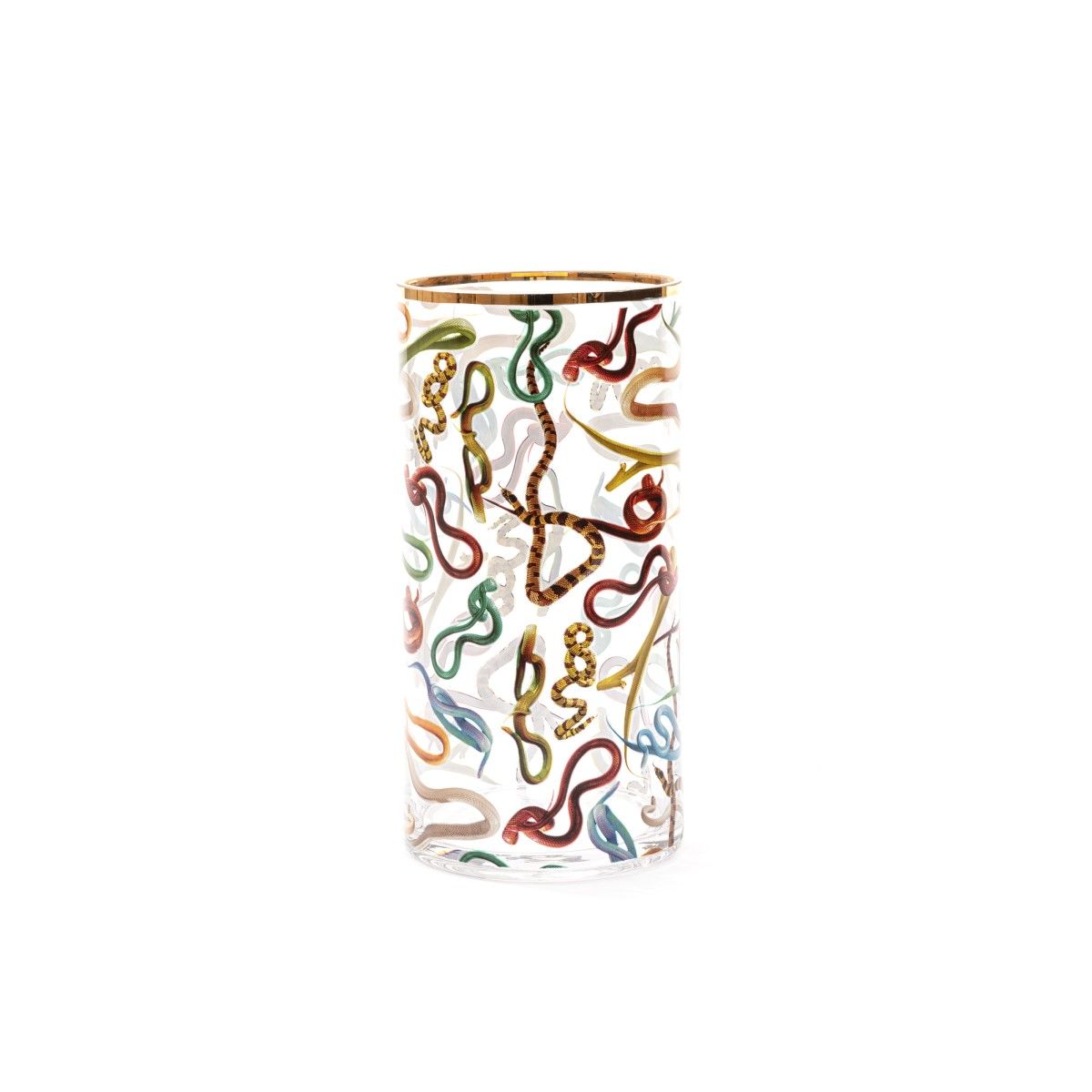 Ваза Seletti Glass Vase Snakes Cylindrical Medium 14171