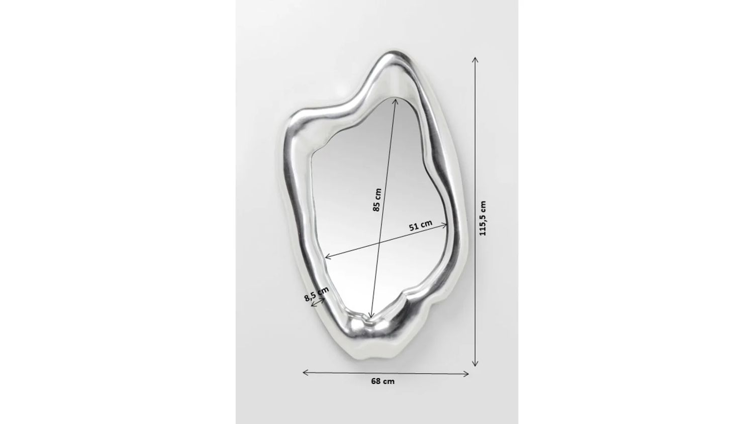 Зеркало KARE Spiegel Hologram Silber 80946