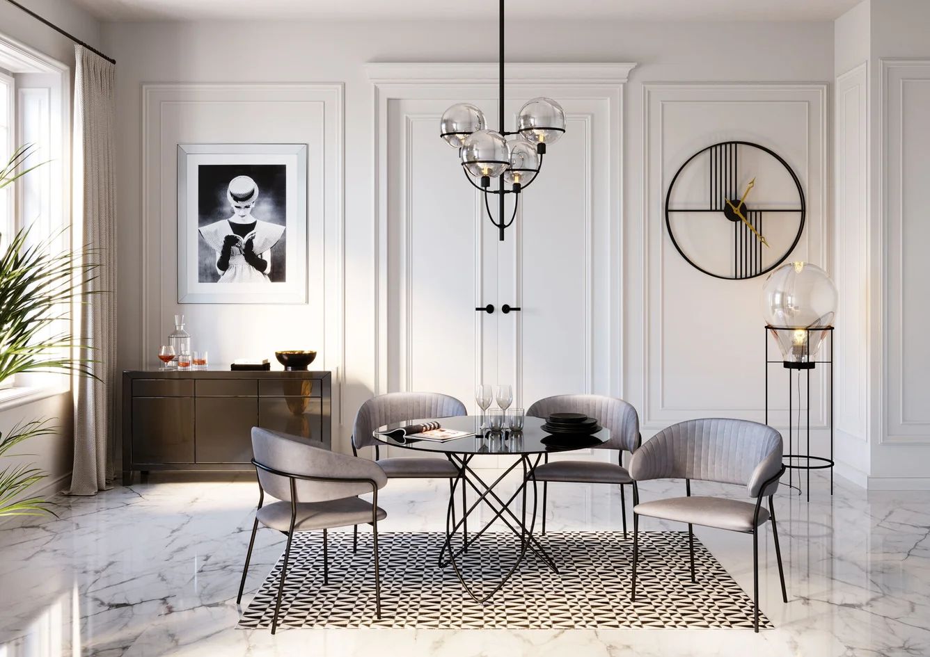 Настенные часы KARE Wanduhr Strings 52815