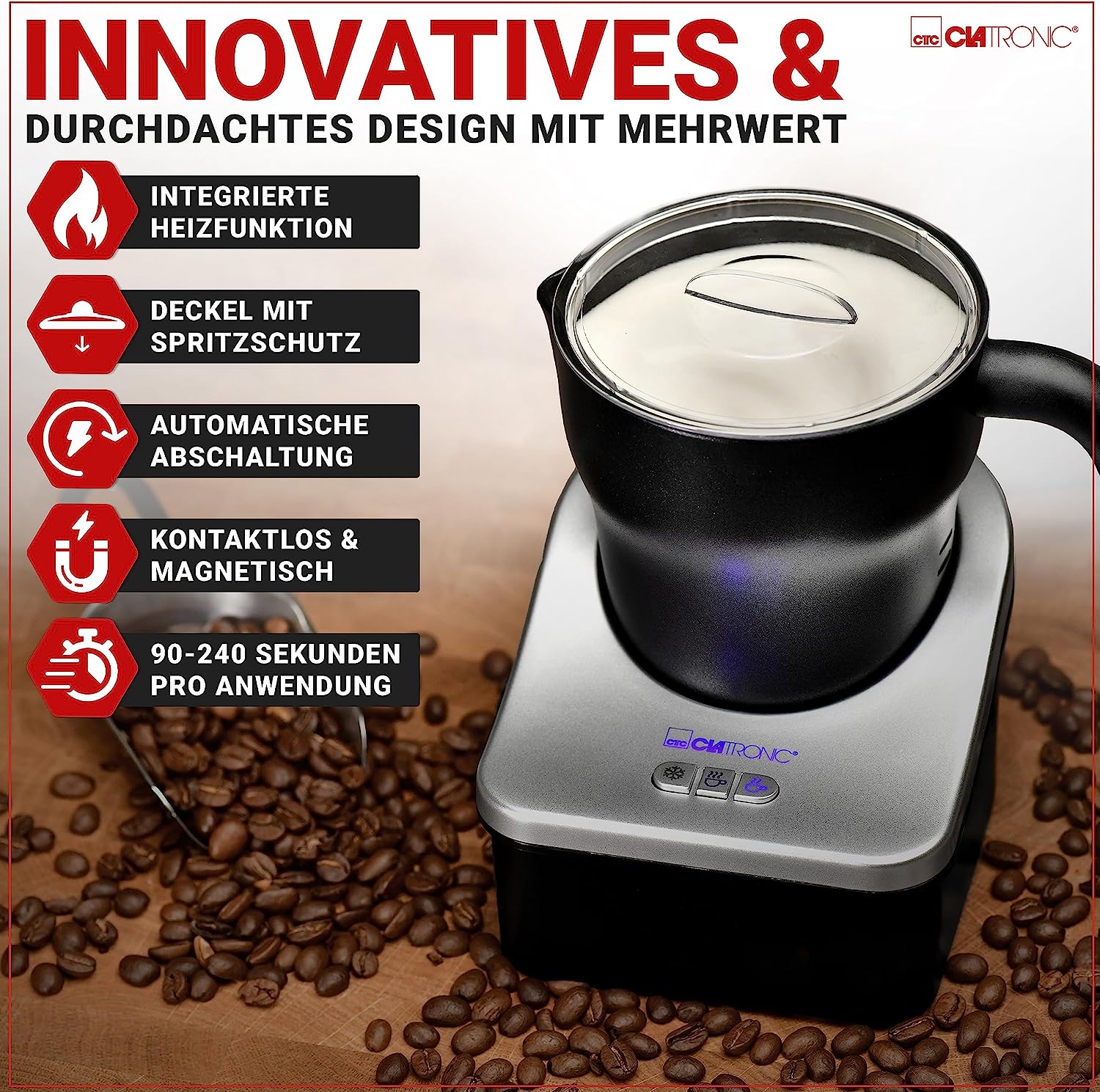 Вспениватель молока Clatronic MS 3326