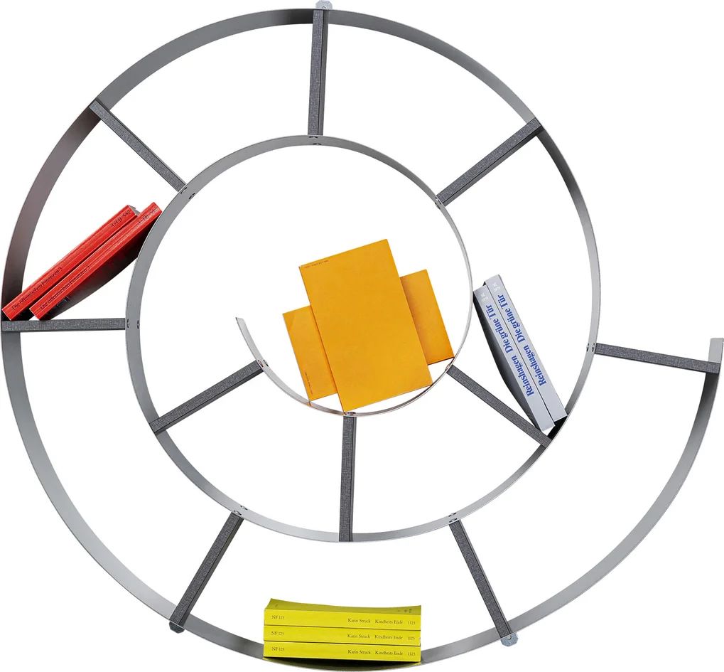 Полка KARE Wandregal Snail Silver grau 70755