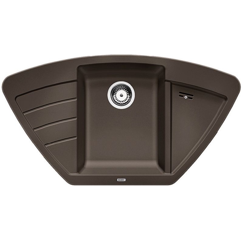 Кухонная мойка Blanco Zia 9E Silgranit Coffee 515074