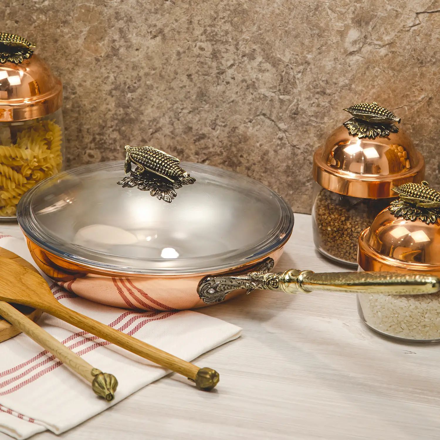 Сковорода с крышкой Кольчугинский Мельхиор KM111763