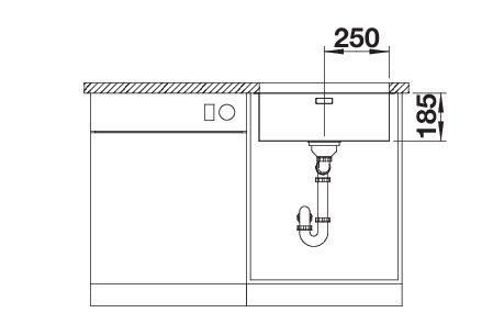 Кухонная мойка Blanco Solis 500-U InFino 526122