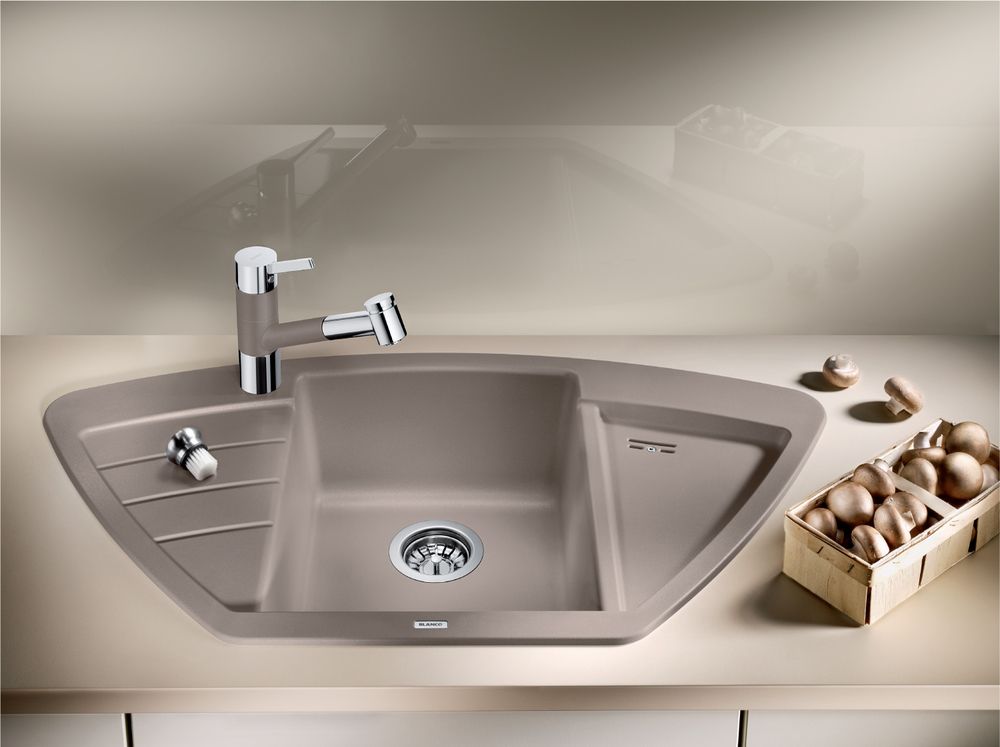 Кухонная мойка Blanco Zia 9E Silgranit Coffee 515074