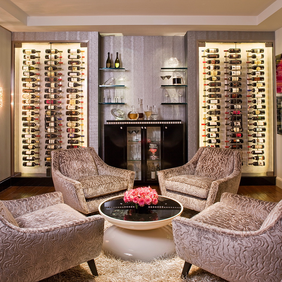 Настенный стеллаж на 9 бутылок DOVINI Single DOV652091