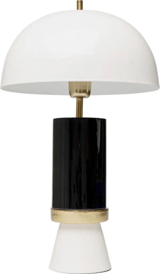 Настольная лампа KARE Tischleuchte Josy Weiß Schwarz 56522