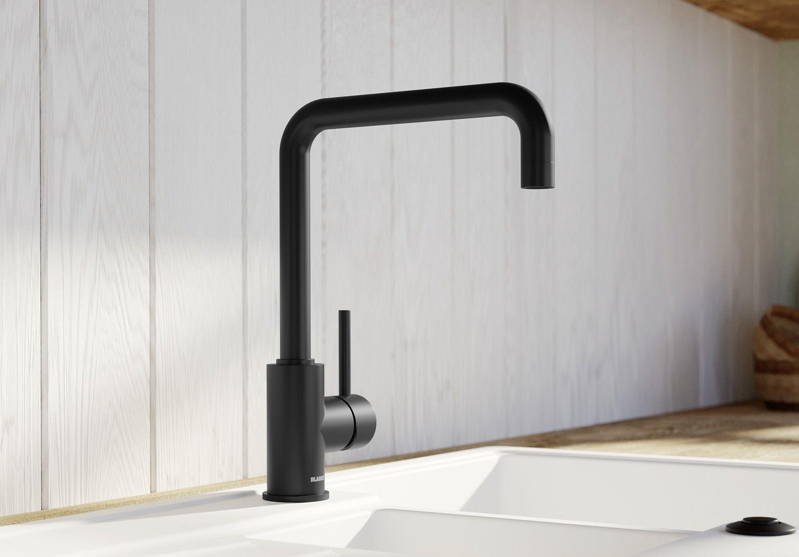 Кухонный смеситель Blanco Mili Silgranit-Look White 525127