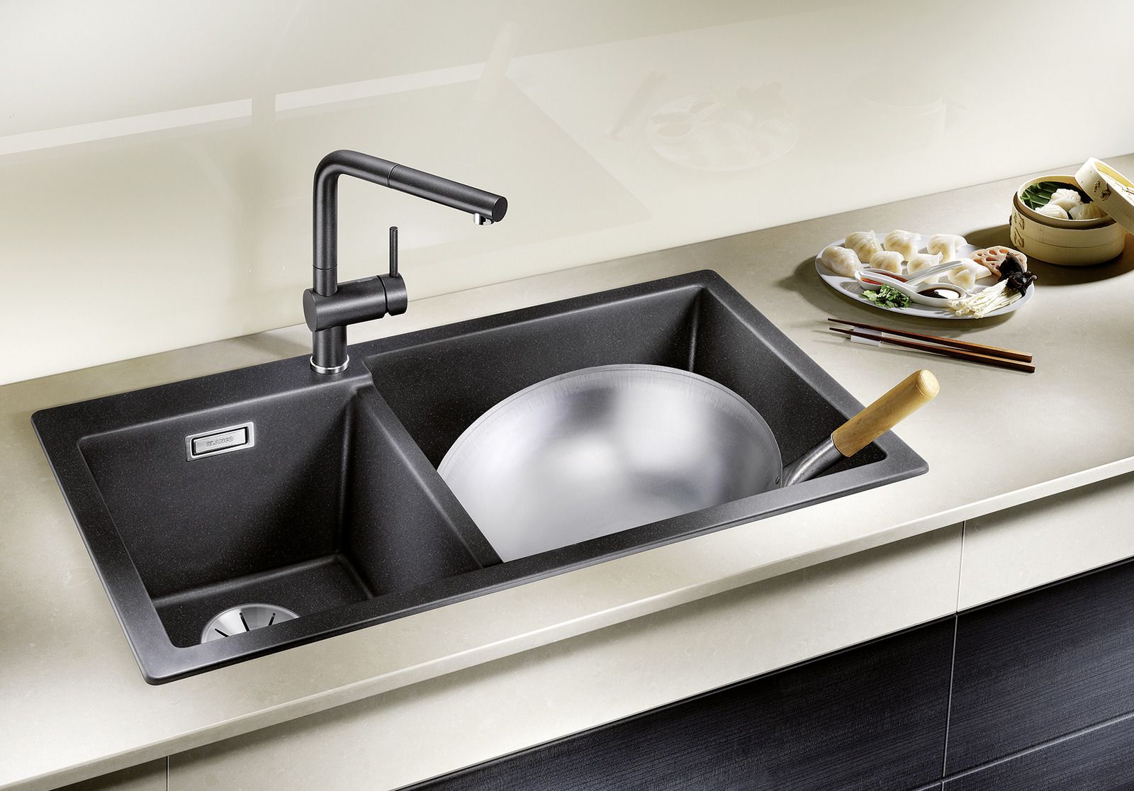 Кухонная мойка Blanco Pleon 9 Silgranit Anthracite 523057