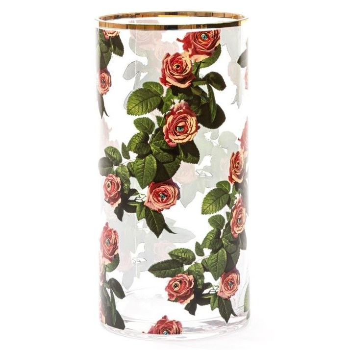 Ваза Seletti Glass Vase Roses Cylindrical Medium 14173