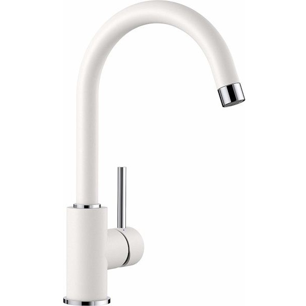 Кухонный смеситель Blanco Mida Silgranit-Look White 524204