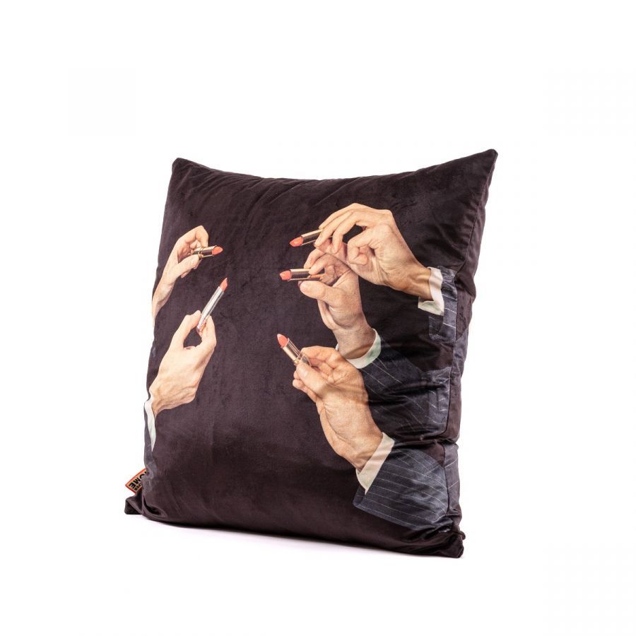 Подушка Seletti Cushion Lipstick Black 16470