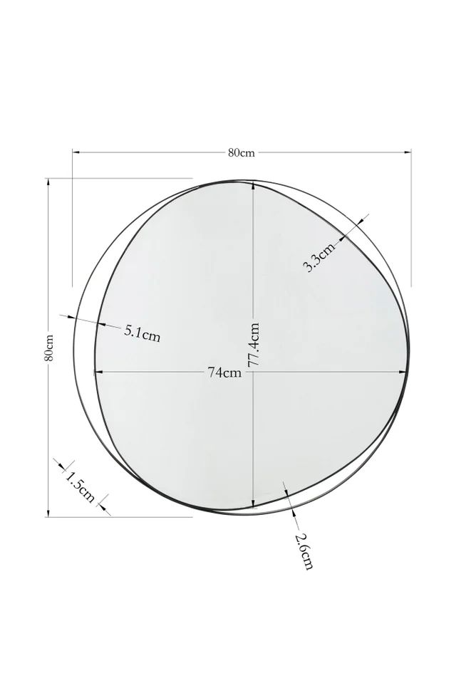 Зеркало KARE Wandspiegel Bonita Schwarz 87116