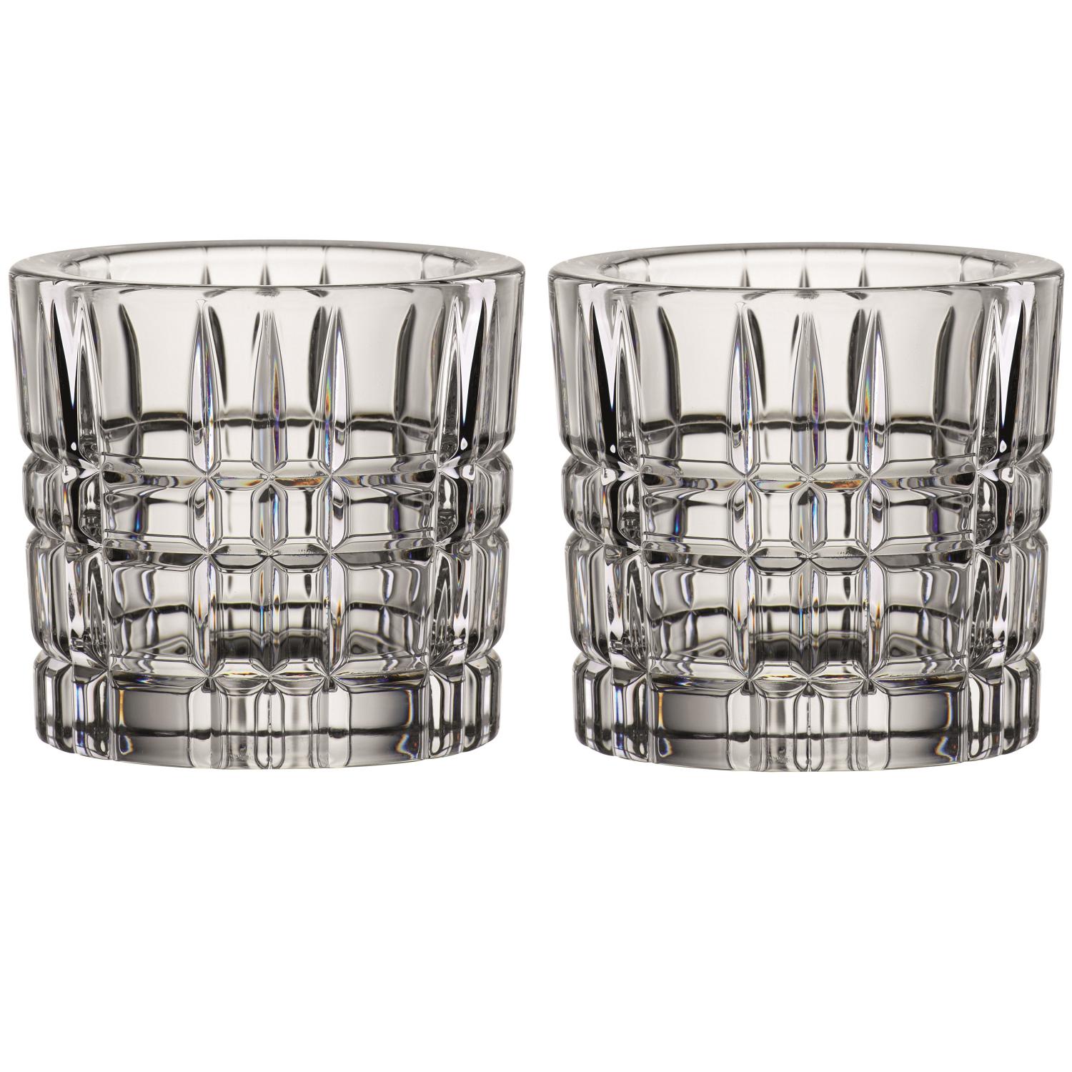 2 подсвечника Nachtmann Square Votive Clear 104954